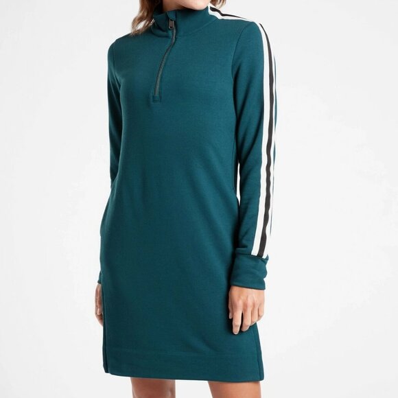 Athleta Dresses & Skirts - Athleta Crosstown Track Dress Oceanic Teal Small Activewear Sleeveless EUC